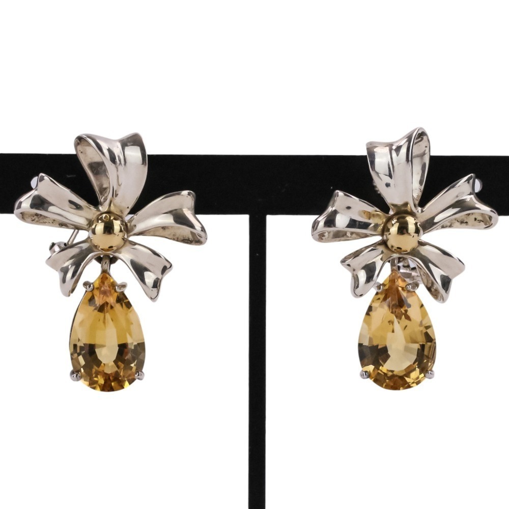 TIFFANY & CO. Vintage Silver Citrine Earrings